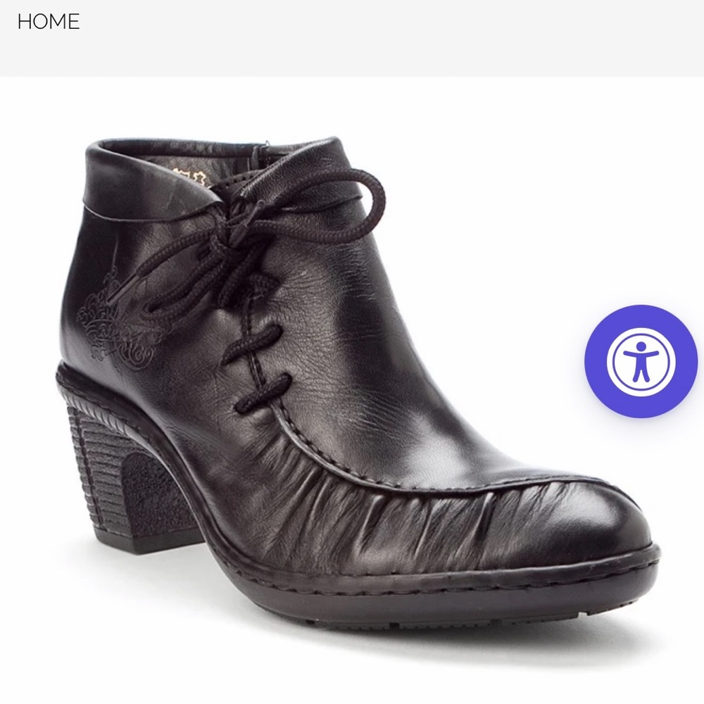 RIEKER “Rebecca” Booties in Black Leather 39 9 - Picture 11 of 12